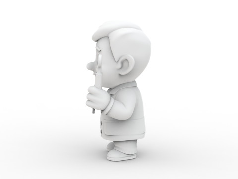 Cartoon Dentist 3D Printable 3D print model Modello di stampa 3D