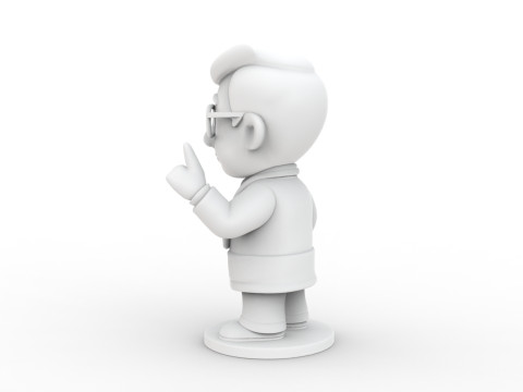 Cartoon Doctor 3D Printable 3D print model 3D Print Model