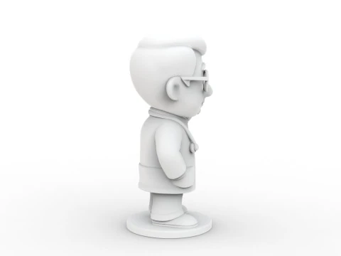 Cartoon Doctor 3D Printable 3D print model 3D Print Model