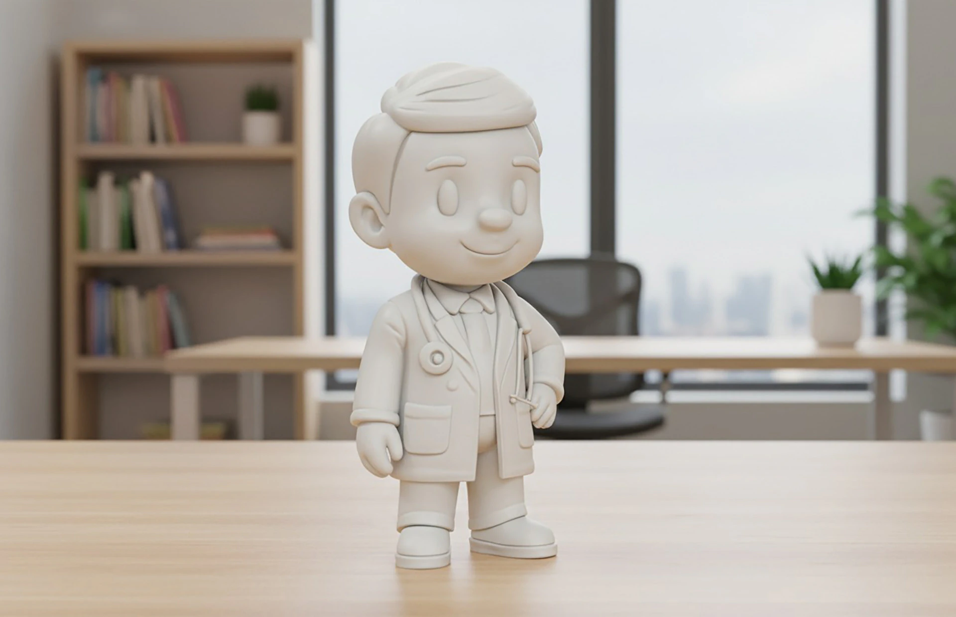 Cartoon Doctor 3D Printable 3D print model 3D Print Model .c4d .max .obj .3ds .fbx .stl .blend