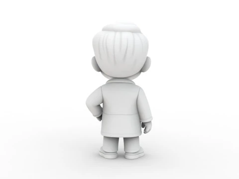 Cartoon Doctor 3D Printable 3D print model 3D Print Model