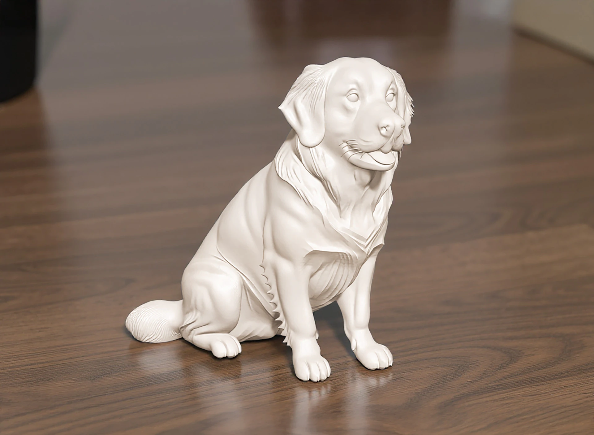 Golden Retriever 3D Printable 3D print model 3D Print Model .c4d .max .obj .3ds .fbx .stl .blend 