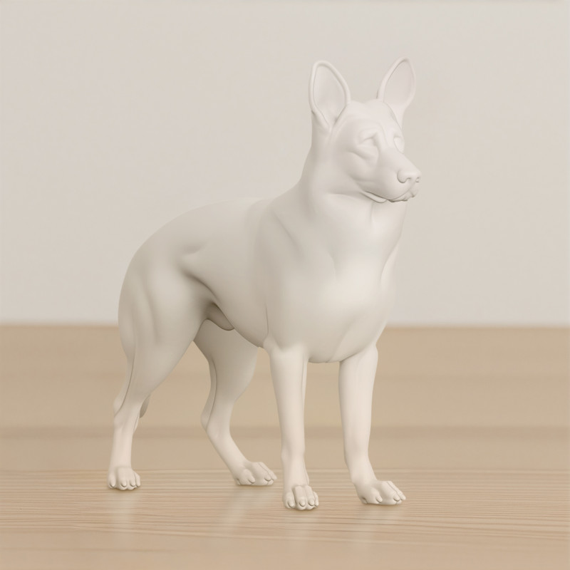 Sculpted Dog 3D Printable 3D print model 3D Принт Модель .c4d .max .obj .3ds .fbx .stl .blend 