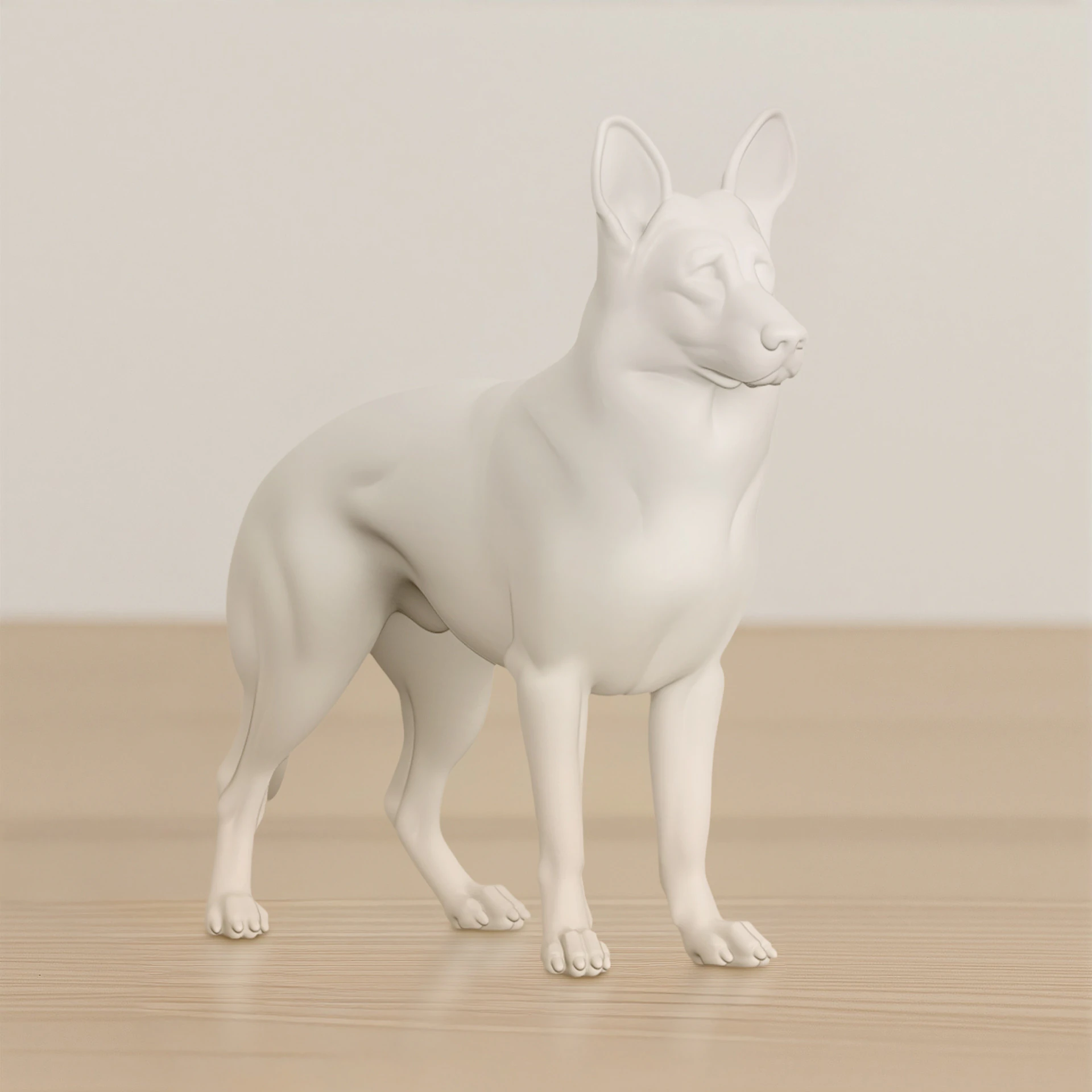 雕刻狗 3D 可打印 3D 打印模型 3D 打印模型 .c4d .max .obj .3ds .fbx .stl .blend 