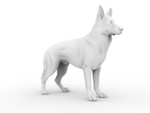 Sculpted Dog 3D Printable 3D print model 3D Принт Модель