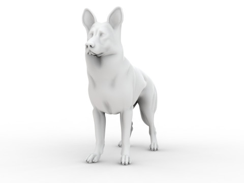 Sculpted Dog 3D Printable 3D print model 3D Принт Модель