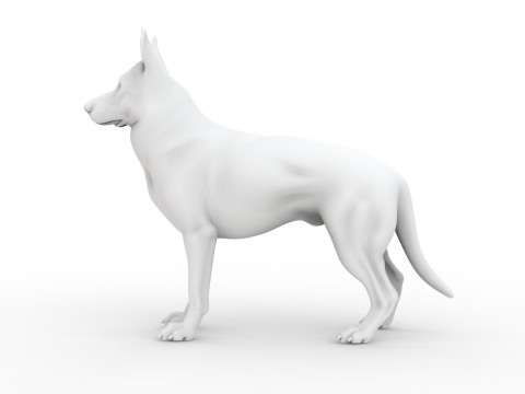 Sculpted Dog 3D Printable 3D print model 3D Принт Модель