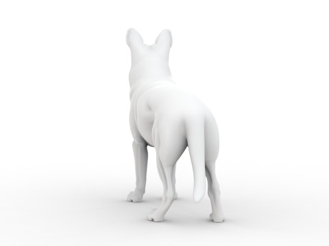 Sculpted Dog 3D Printable 3D print model 3D Принт Модель