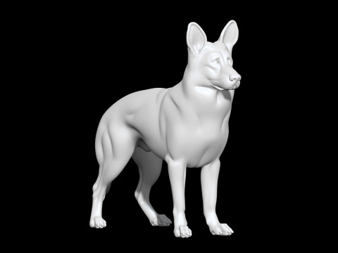 Sculpted Dog 3D Printable 3D print model 3D Принт Модель