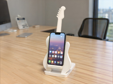 Guitar Stand 3D Printable 3D print model 3D Print Model