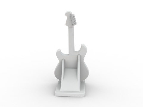 Guitar Stand 3D Printable 3D print model Modello di stampa 3D