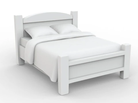Low-Poly Bed 3D Printable 3D print model 3D Print Model