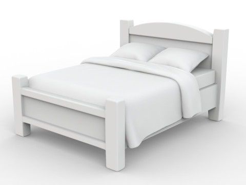 Low-Poly Bed 3D Printable 3D print model 3D Print Model