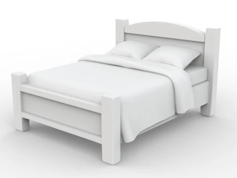 Low-Poly Bed 3D Printable 3D print model 3D Print Model