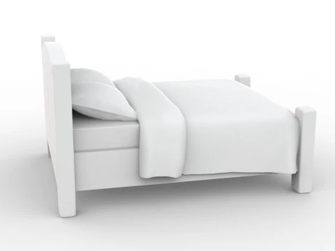 Low-Poly Bed 3D Printable 3D print model 3D Print Model