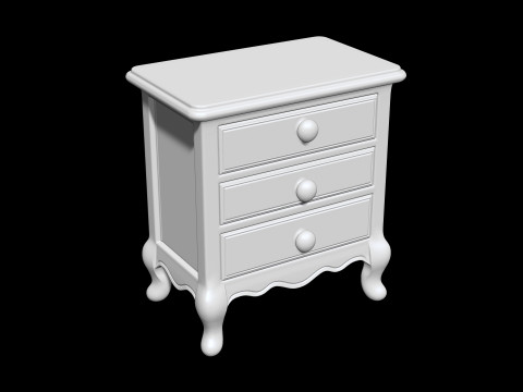 Nightstand 3D Printable 3D print model 3D Druckmodell