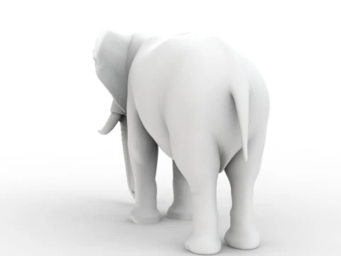 Realistic Elephant 3D Printable 3D print model 3D Print Model