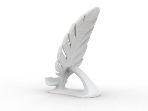 Feather Quill 3D Printable 3D print model 3Dプリントモデル