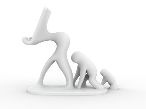 Evolution of Man 3D Printable 3D print model Model Cetak 3D