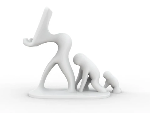 Evolution of Man 3D Printable 3D print model 3D Print Model