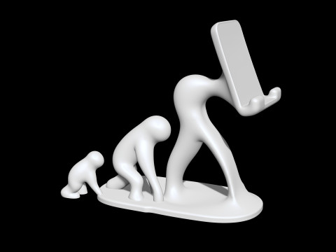Evolution of Man 3D Printable 3D print model Model Cetak 3D