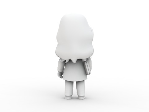 Female Doctor Chibi 3D Printable 3D print model 3D Baskı Modeli