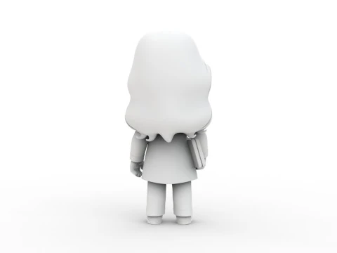 Female Doctor Chibi 3D Printable 3D print model 3D Print Model