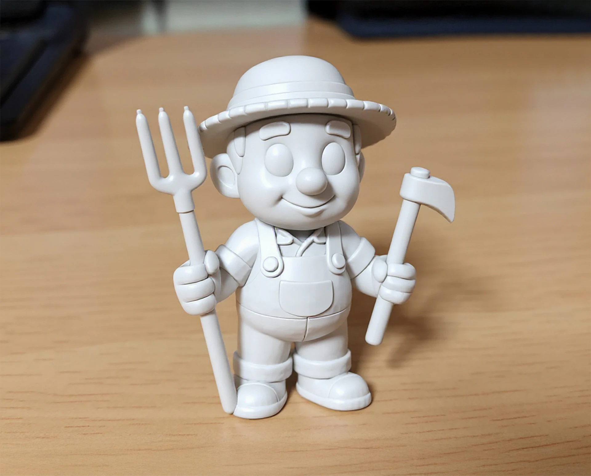 Cartoon Farmer 3D Printable 3D print model 3D Print Model .c4d .max .obj .3ds .fbx .stl .blend 