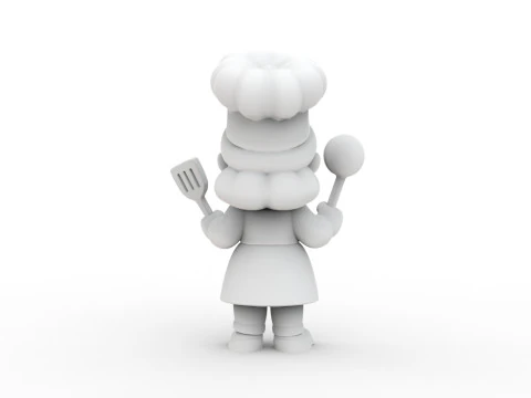 Cartoon Farmer 3D Printable 3D print model 3D Print Model