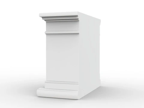 Low-Poly Fireplace 3D Printable 3D print model 3D Print Model