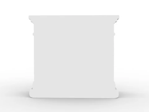 Low-Poly Fireplace 3D Printable 3D print model 3D Print Model
