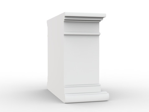 Low-Poly Fireplace 3D Printable 3D print model 3D प्रिंट मॉडल