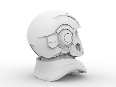 Sci-Fi Helmet 3D Printable 3D print model 3D 打印模型
