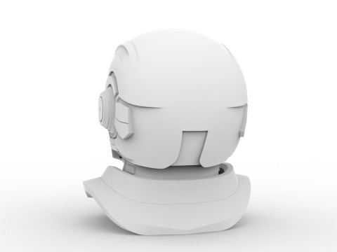 Sci-Fi Helmet 3D Printable 3D print model 3D 打印模型