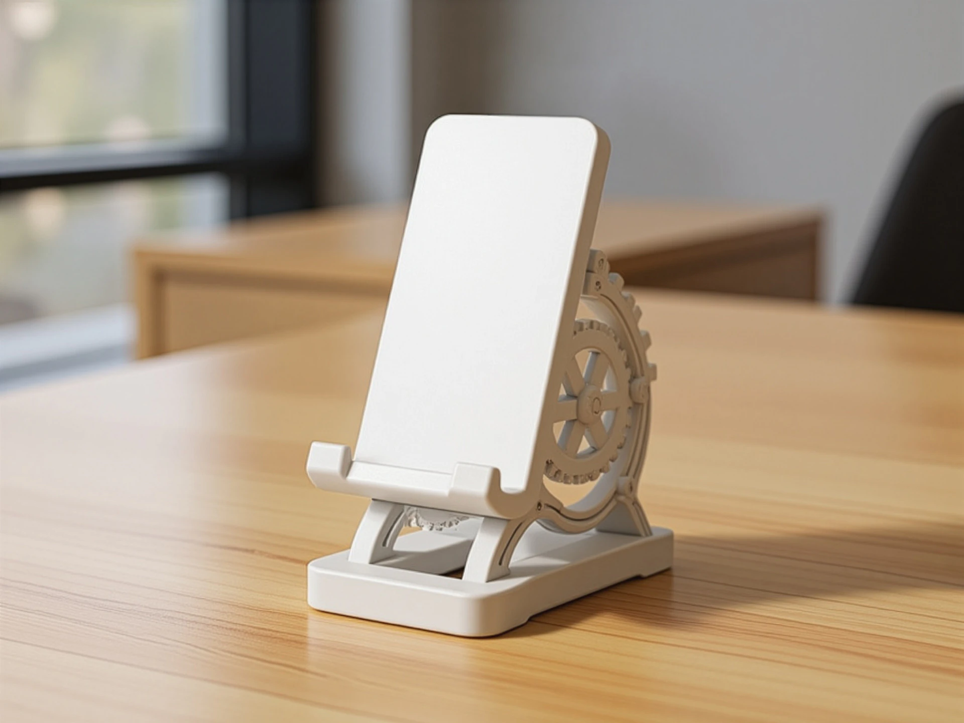 Phone Stand with Gears 3D Printable 3D print model 3D Print Model .c4d .max .obj .3ds .fbx .stl .blend 