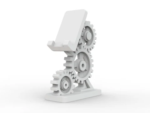 Gear Phone Stand 3D Printable 3D print model 3D Print Model