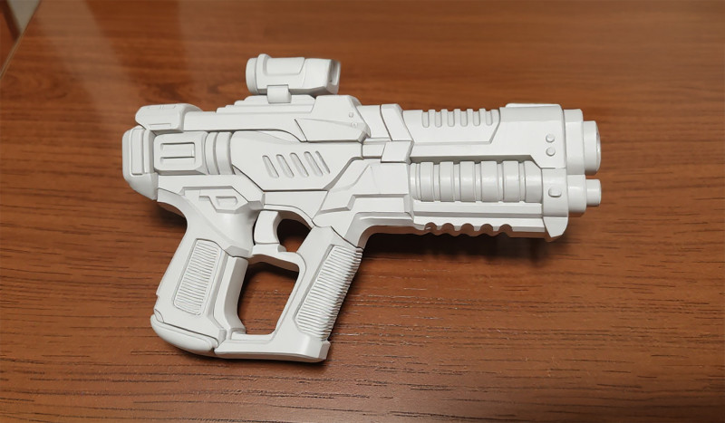 Sci-Fi Handgun 3D Printable 3D print model 3D 打印模型 .c4d .max .obj .3ds .fbx .stl .blend 