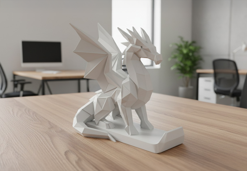 Dragon Low-Poly 3D Printable 3D print model 3D Print Model .c4d .max .obj .3ds .fbx .stl .blend 