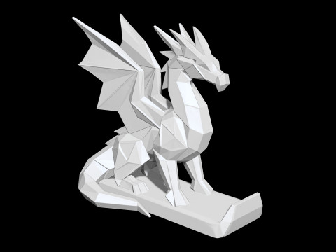 Dragon Low-Poly 3D Printable 3D print model 3D Print Model
