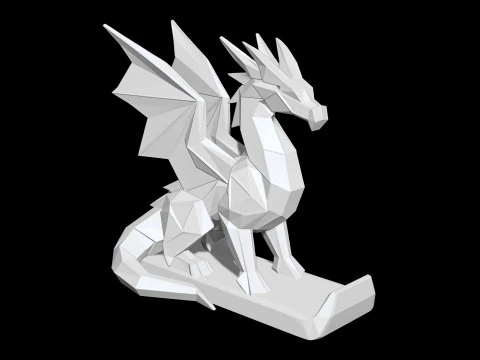 Dragon Low-Poly 3D Printable 3D print model 3D Print Model