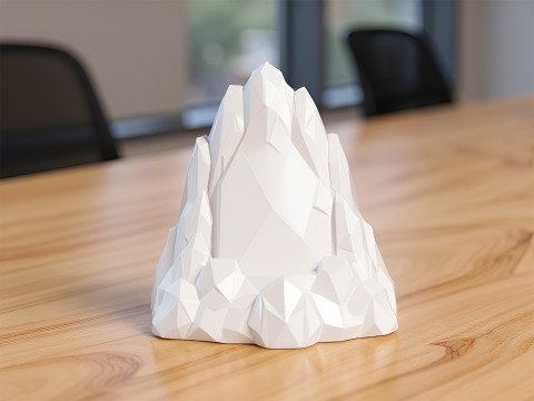 Iceberg Low-Poly 3D Printable 3D print model 3D Baskı Modeli