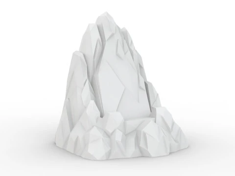Iceberg Low-Poly 3D Printable 3D print model 3D Print Model