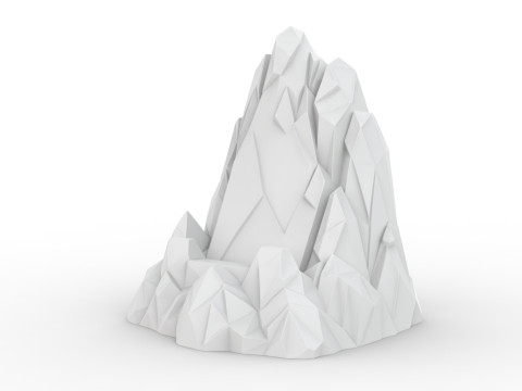 Iceberg Low-Poly 3D Printable 3D print model 3D Druckmodell