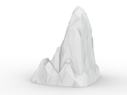 Iceberg Low-Poly 3D Printable 3D print model 3D Druckmodell