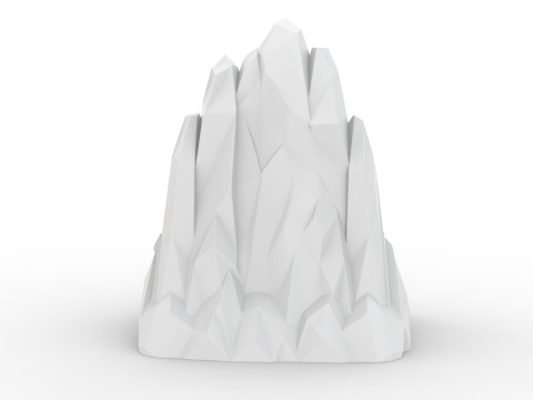Iceberg Low-Poly 3D Printable 3D print model 3D Druckmodell