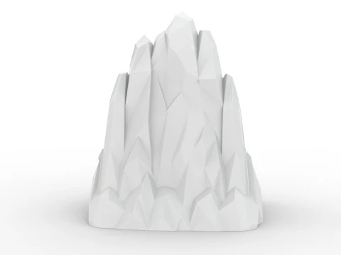 Iceberg Low-Poly 3D Printable 3D print model 3D Print Model