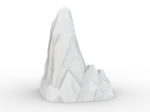 Iceberg Low-Poly 3D Printable 3D print model 3D Druckmodell