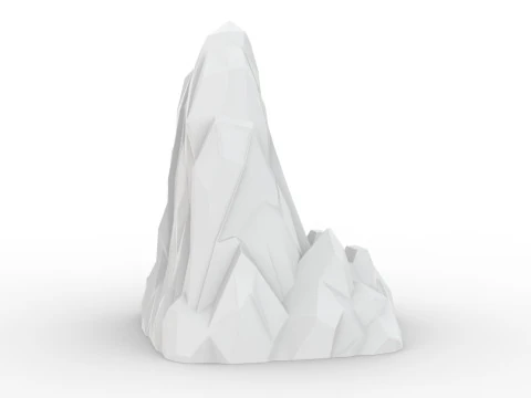 Iceberg Low-Poly 3D Printable 3D print model 3D Print Model