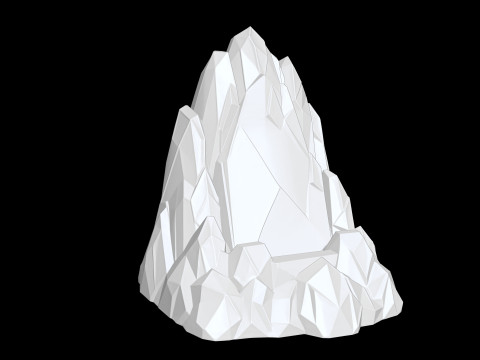 Iceberg Low-Poly 3D Printable 3D print model 3D Druckmodell