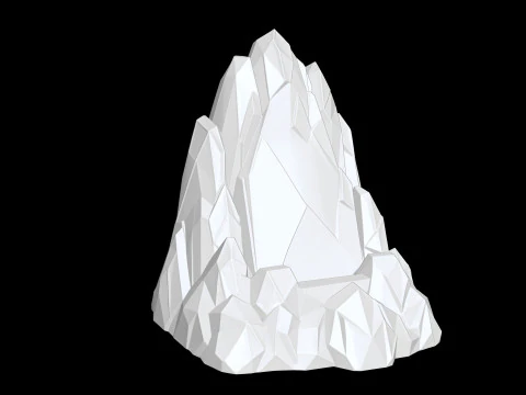 Iceberg Low-Poly 3D Printable 3D print model 3D Print Model